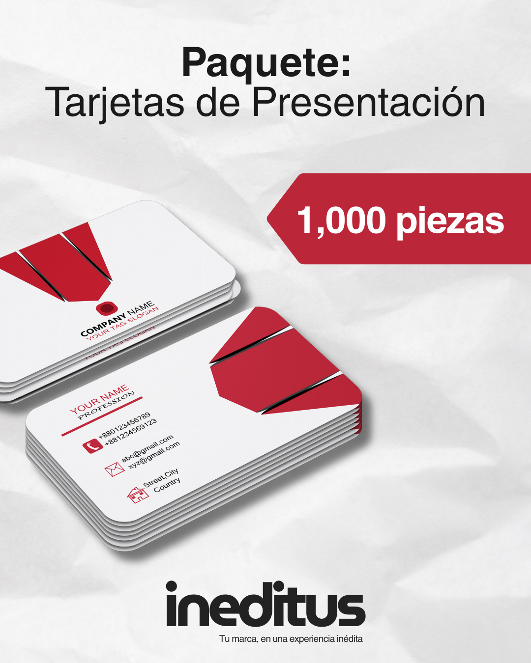 Tarjetas de presentación