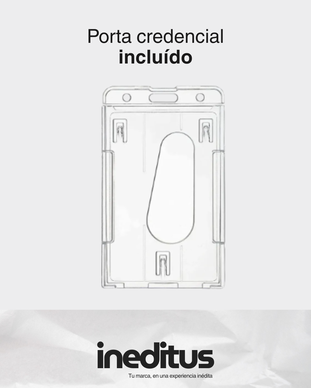 Credencial PVC con porta credencial + impresión profesional